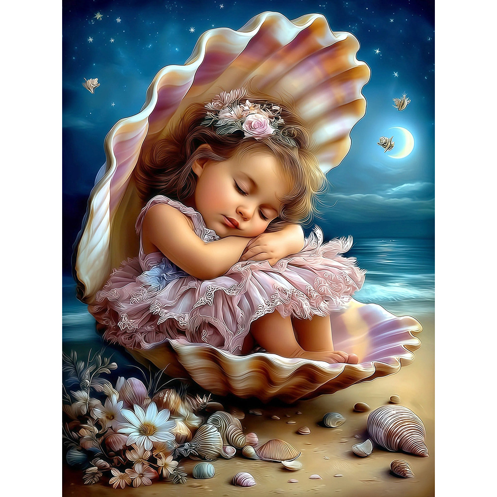 Resin Art Equipment - EverShine Pintura Diamante DIY Menina 5D,