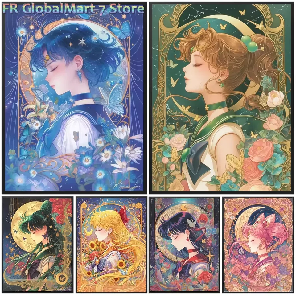 Resin Art Work - Pintura com Diamantes, Personagens de Desenho