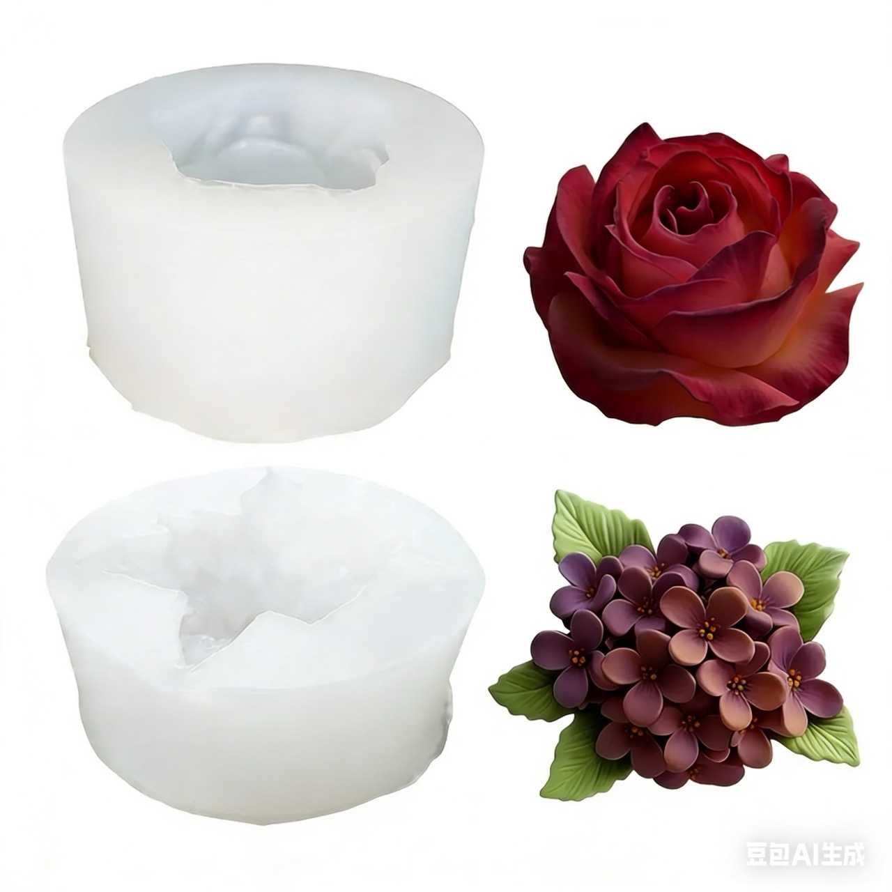Resin Art Wedding Gift - 2 peças de moldes de silicone
