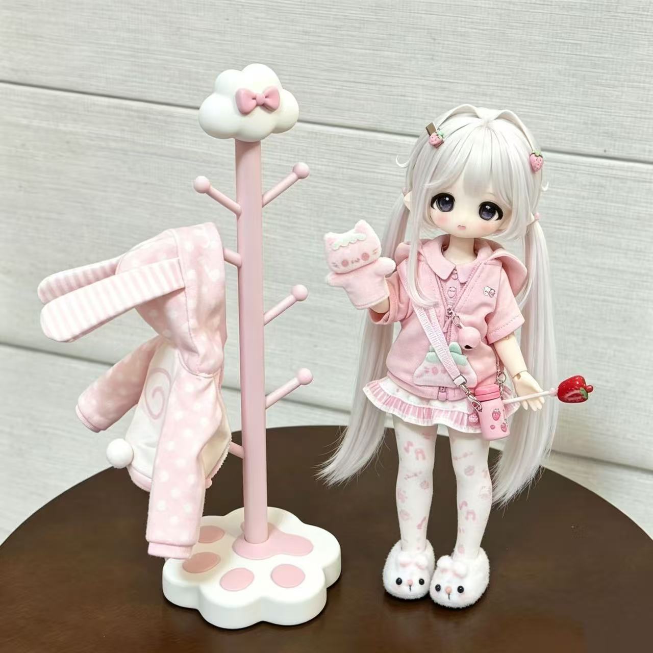 Resin Art Baby - Cabideiro de Chão Estilo Coreano com