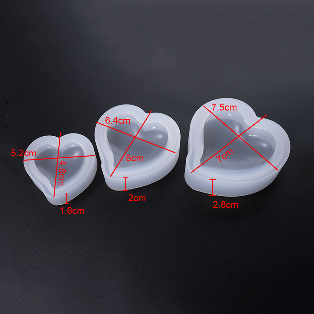Molde de Silicone 3D Coração p - Resin Art Alphabet avaliação e preço