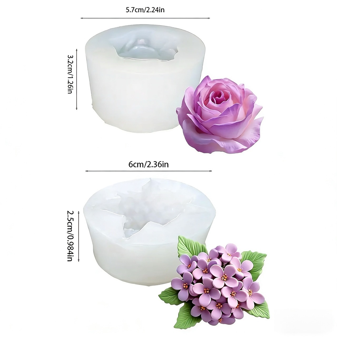 2 peças de moldes de silicone  - Resin Art Wedding Gift avaliação e preço