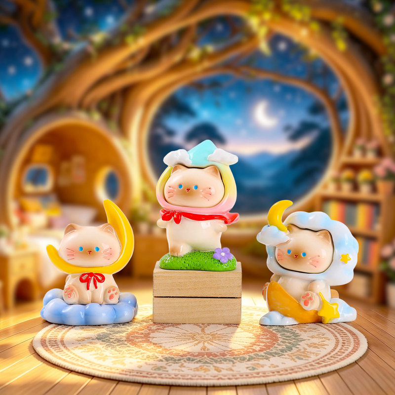 Série de Figuras de Gato Fofo  - Resin Art Case avaliação e preço